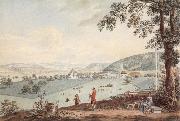 Johann Ludwig Aberli Kehrsatz in Bern view of north oil painting reproduction